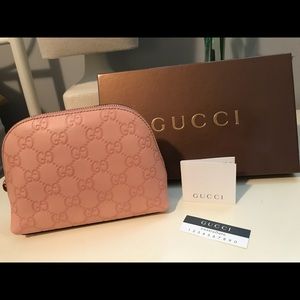 Gucci Leather Cosmetic Bag